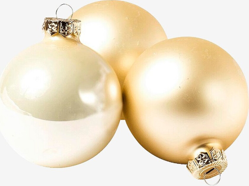 Julekuler 16-pakke - Beige