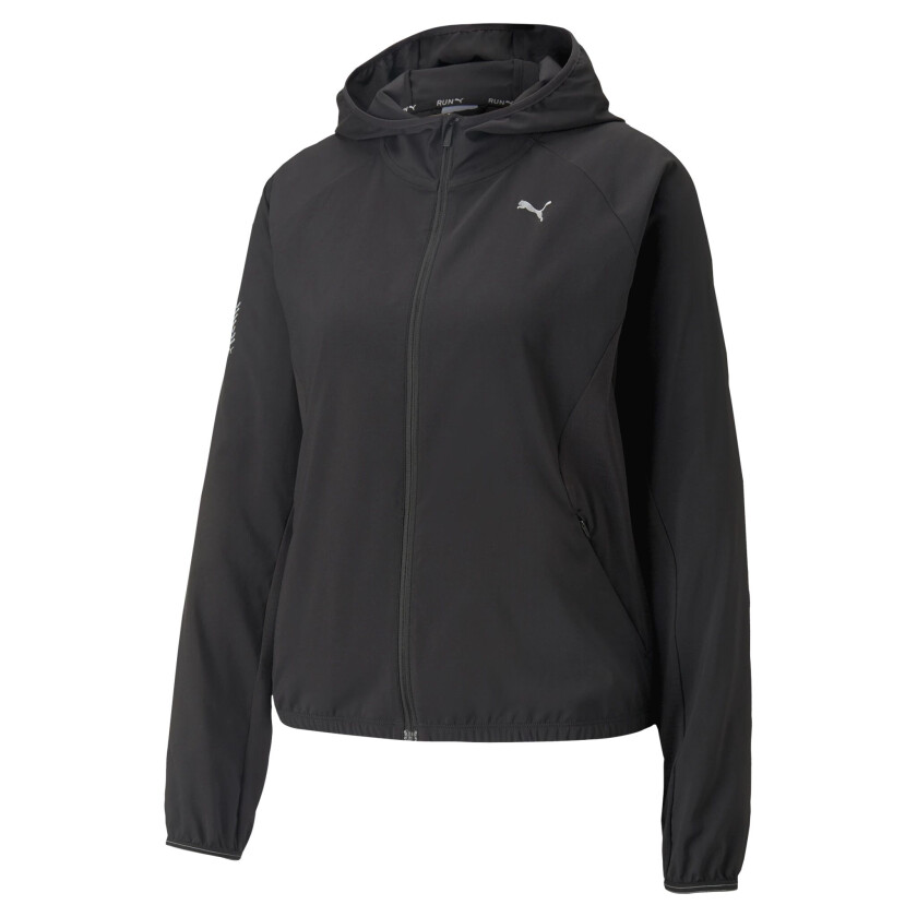 Bilde av Run Lightweight Jacket, vindavvisende løpejakke, dame  Black