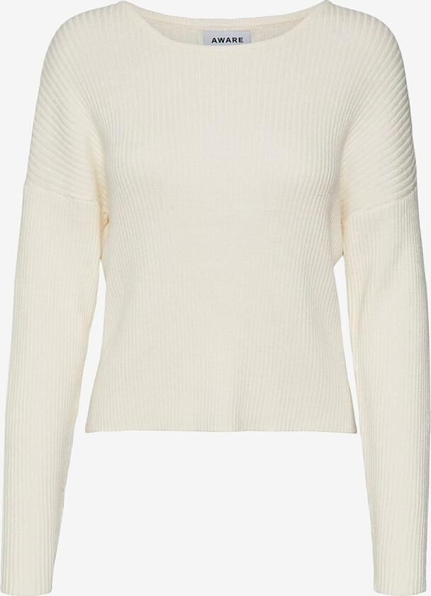 Genser vmVikie LS O-neck Knit Blouse - Beige