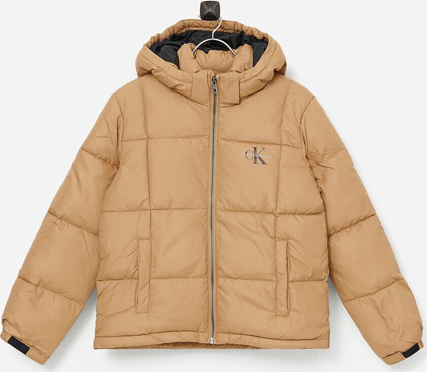 Jakke Short Quilted Puffer Jacket - Brun