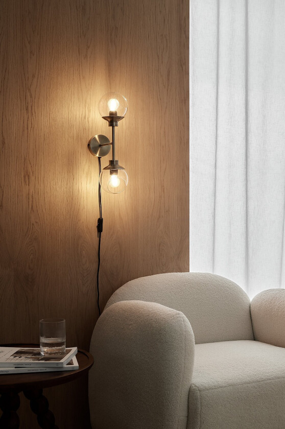 Vegglampe Sinna - Gull