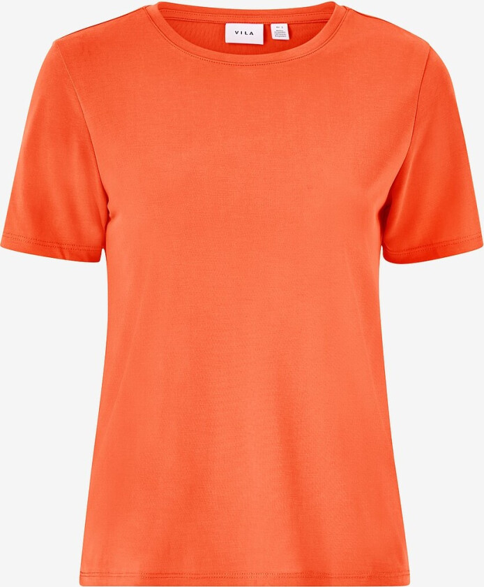 Topp viModala O-neck S/S Top - Orange
