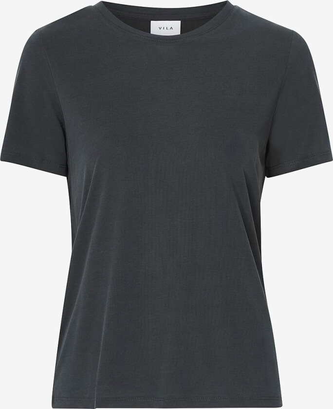 Topp viModala O-neck S/S Top - Svart