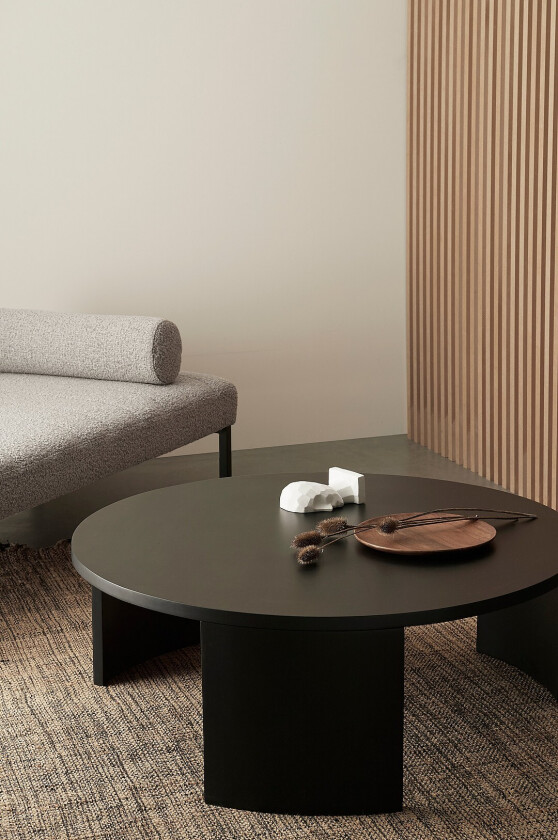 Salongbord Asta Ø 110 cm - Svart