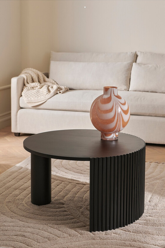 Sofabord Bisselina diameter 80 cm - Svart