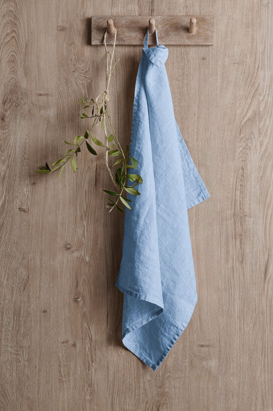Kjøkkenhåndkle Malva i 100% lin - Blå