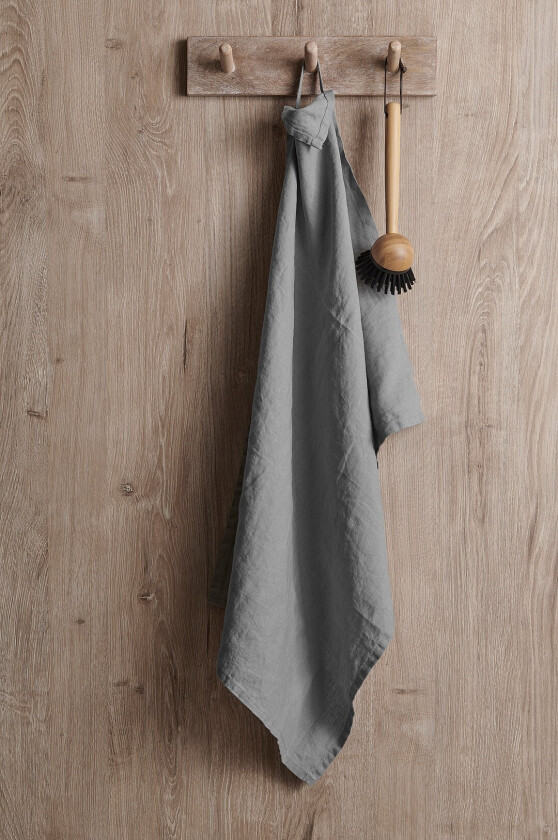 Kjøkkenhåndkle Malva i 100% lin - Grå