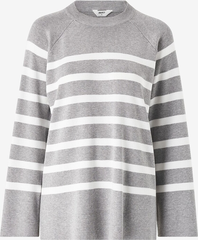 Genser objEster LS Knit Top - Beige