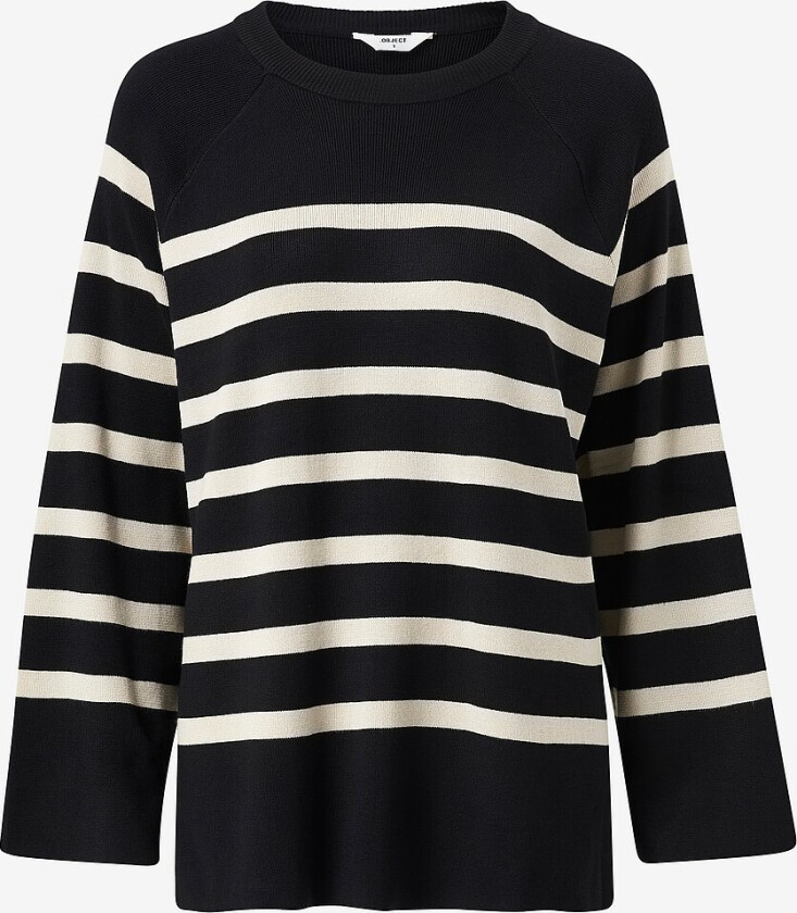 Genser objEster LS Knit Top - Svart