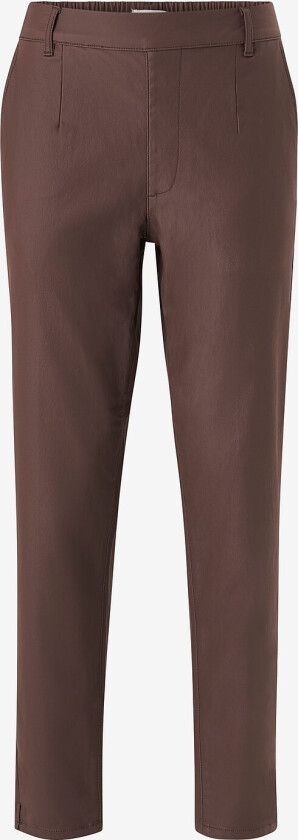 Bukser objBelle Lisa Coated Pant - Brun