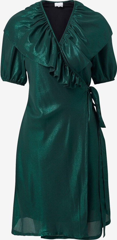 Omslagskjole Dagmar Wrap Dress - Grønn