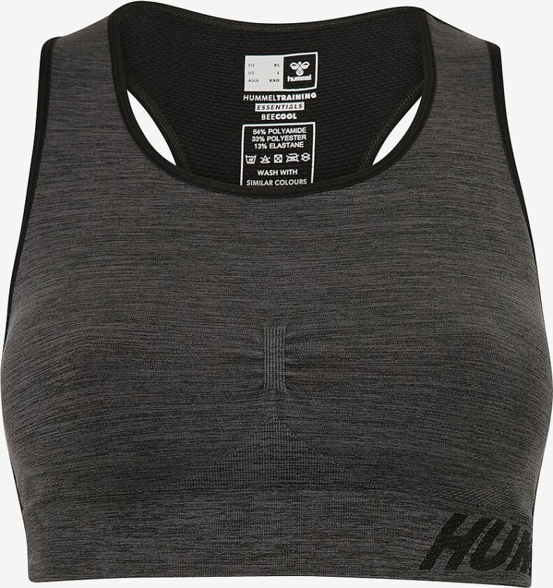 Sports-BH hmlTe Seamless Sports Bra - Svart