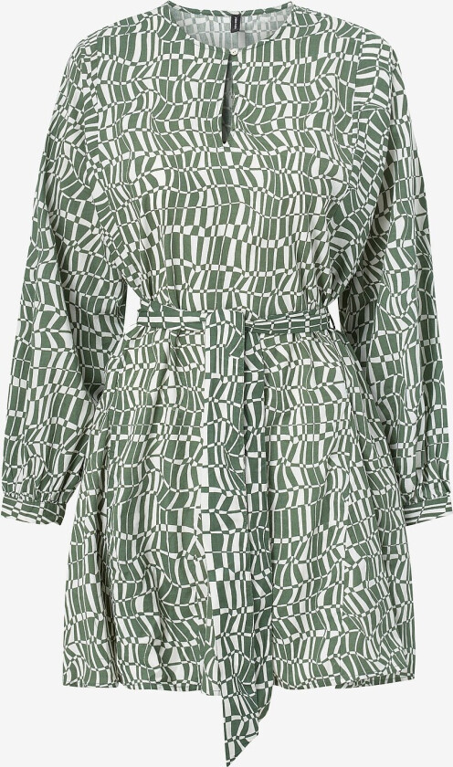 Kjole vmSava LS Short Dress Wvn - Grønn