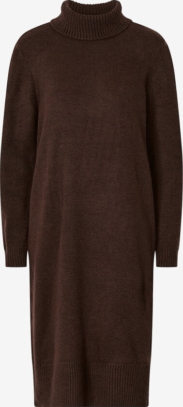 Strikketkjole carBrandie L/S Roll Neck Dress Knt - Rød