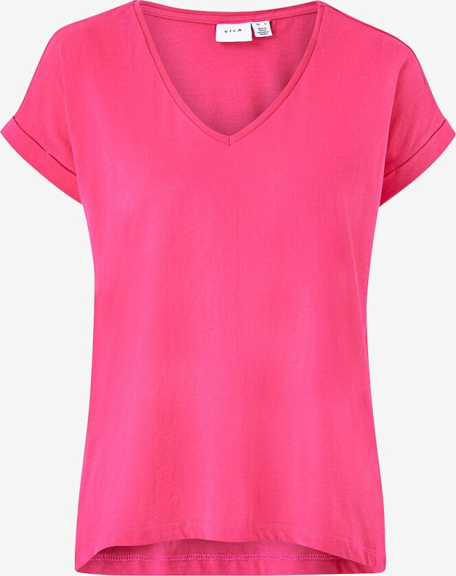 Topp viDreamers New V-neck T-shirt - Rosa