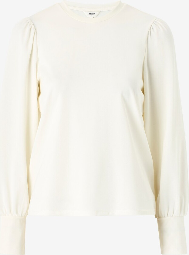 Topp objCaroline L/S Top - Hvit