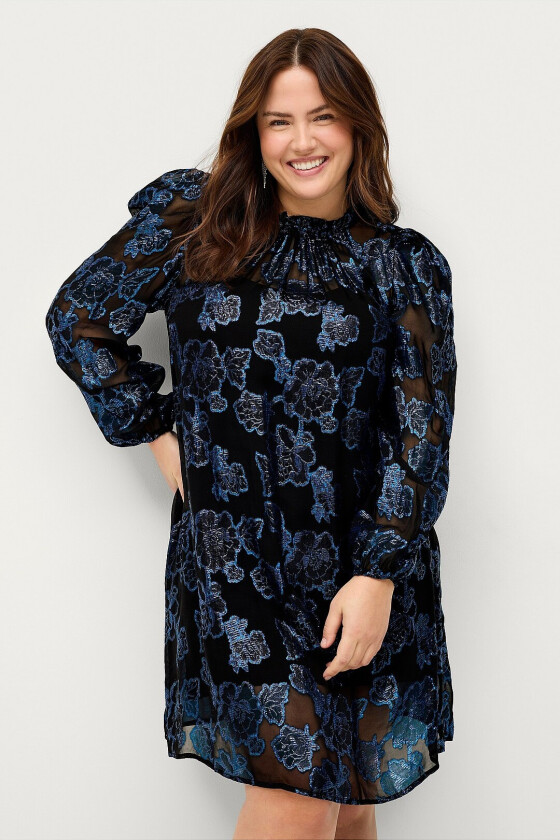 Kjole mKlea L/S Blk Dress - Svart