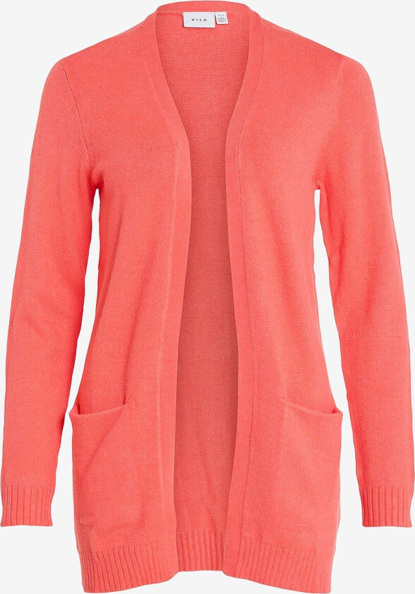 Cardigan viRil L/S Open Knit - Rosa