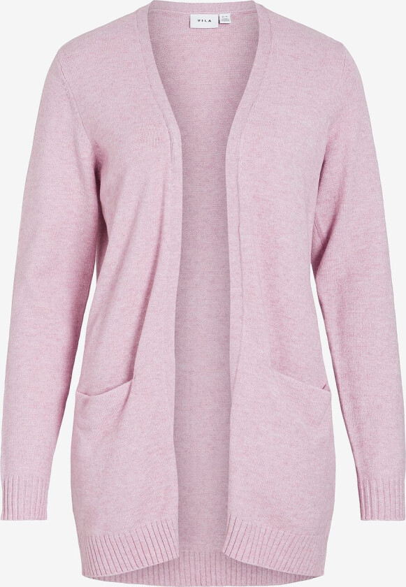 Cardigan viRil L/S Open Knit - Rosa