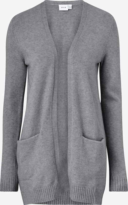 Cardigan viRil L/S Open Knit - Grå