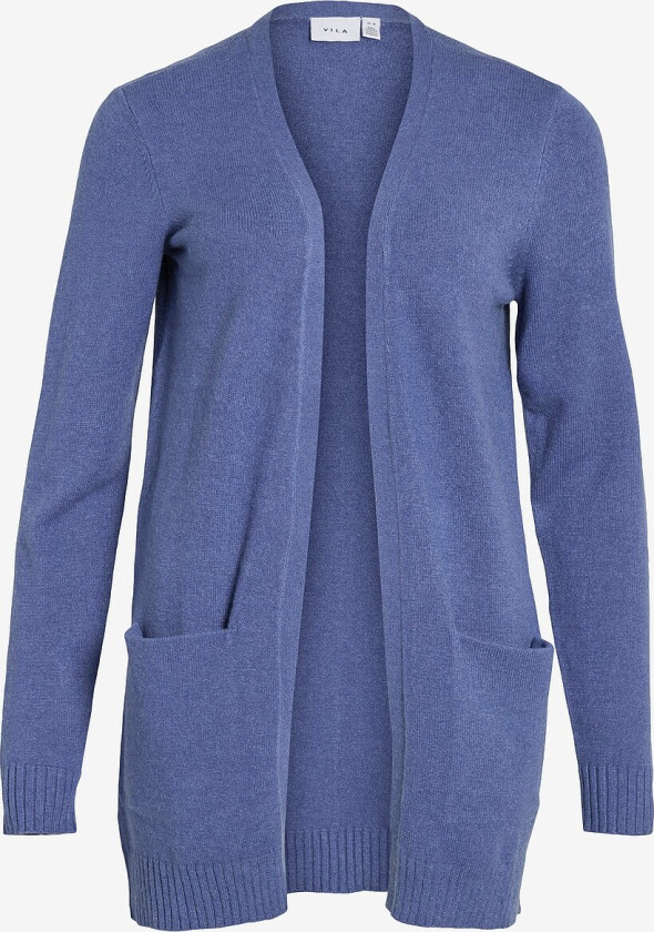 Cardigan viRil L/S Open Knit - Blå