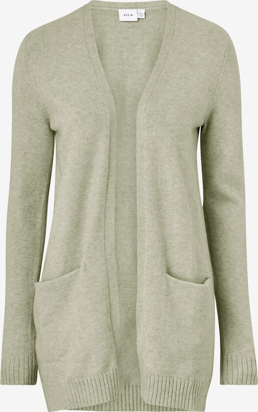 Cardigan viRil L/S Open Knit - Grønn