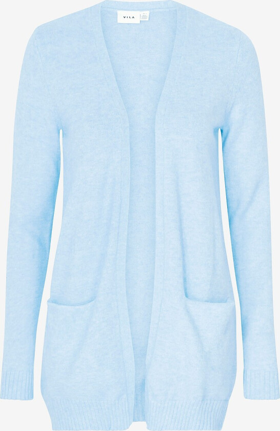 Cardigan viRil L/S Open Knit - Blå