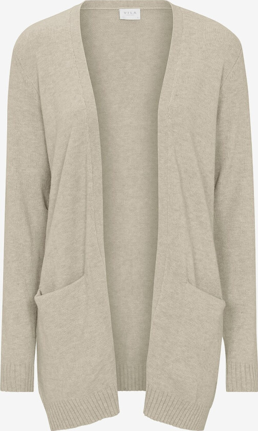 Cardigan viRil L/S Open Knit - Beige