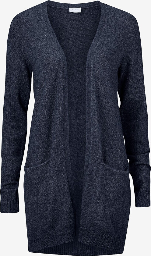 Cardigan viRil L/S Open Knit - Blå