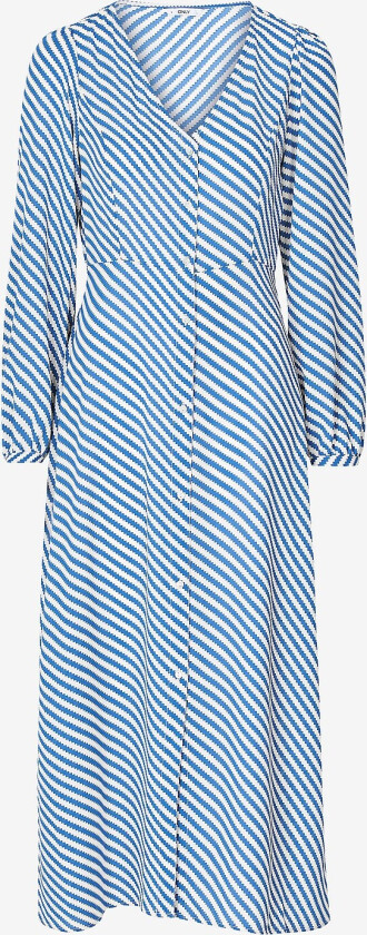 Kjole onlAlma Life Poly L/S Fiona Dress - Hvit