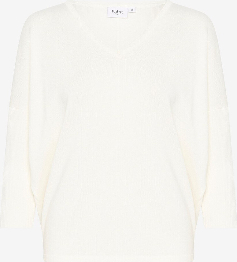 Genser MilaSZ V-N Pullover - Hvit