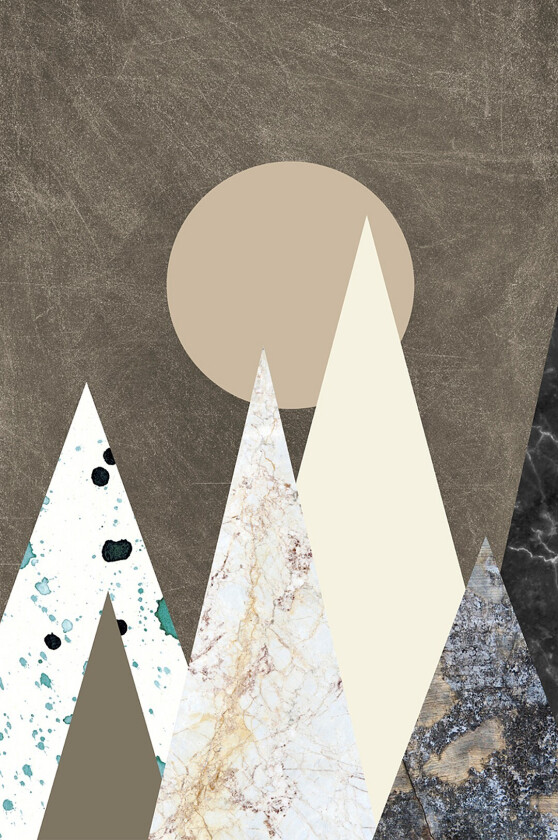 Poster Peaks - Brun