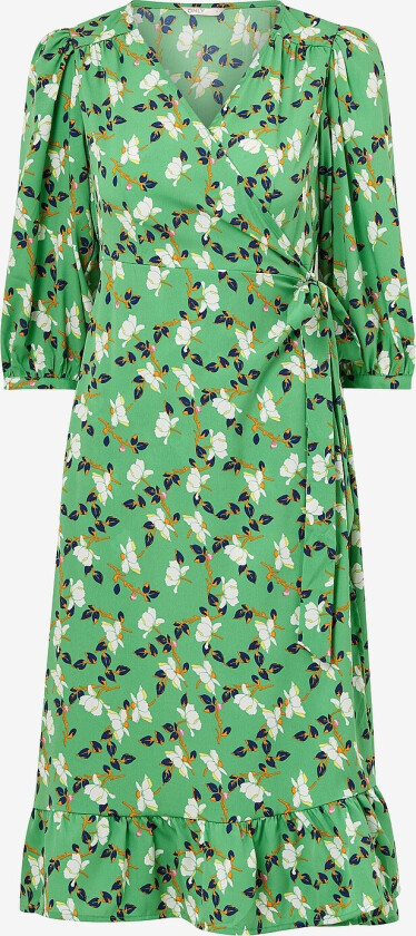 Omslagskjole onlOlivia 3/4 Wrap Midi Dress Wvn - Grønn