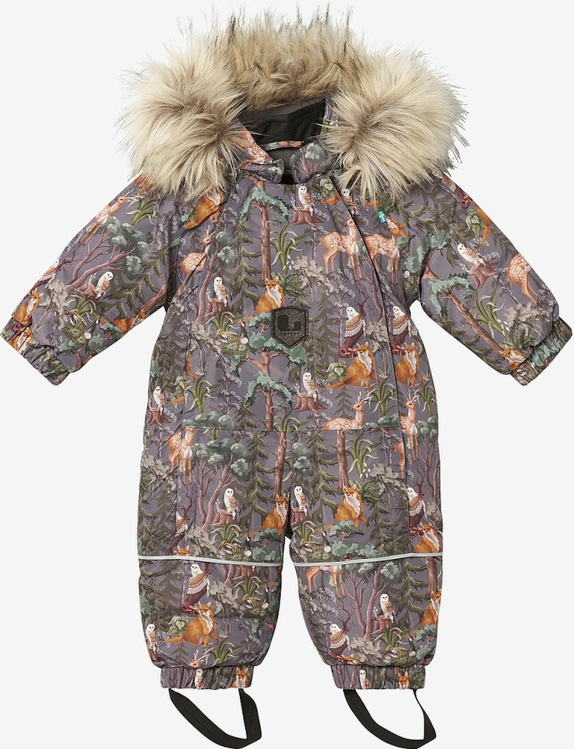 Vinterdress Frosty Babyoverall - Flerfarget