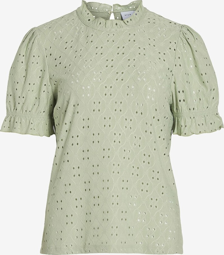 Topp viKawa S/S Flounce Top - Grønn