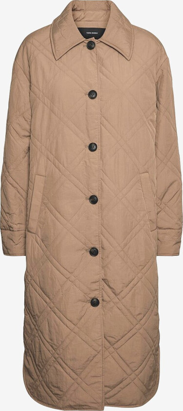 Kåpe vmAmberemerson Extra Long Coat - Brun