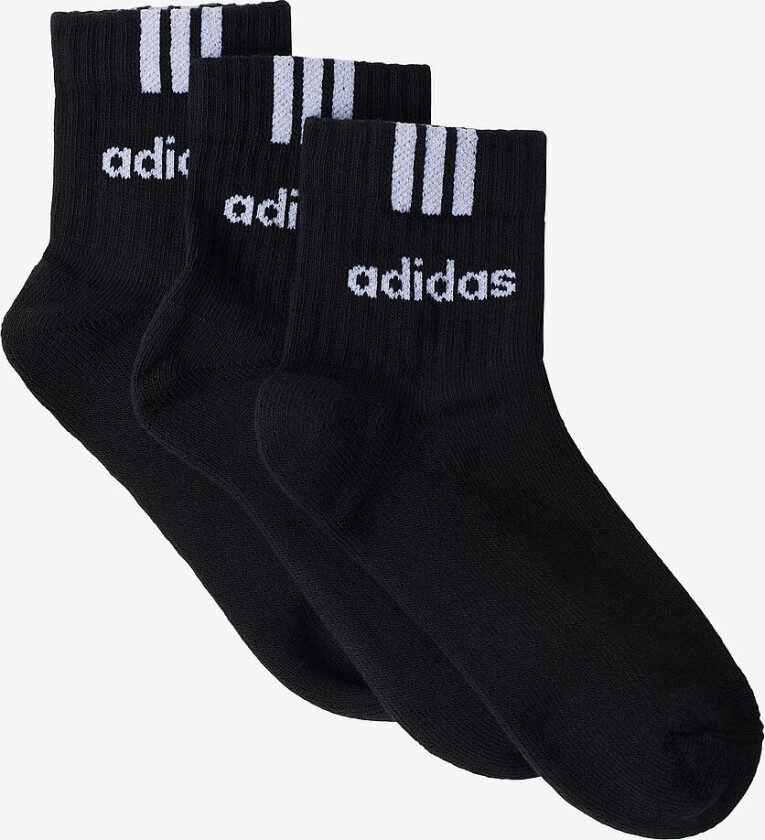 Sokker 3-stripes Cushioned Crew Socks 3-pakning - Svart