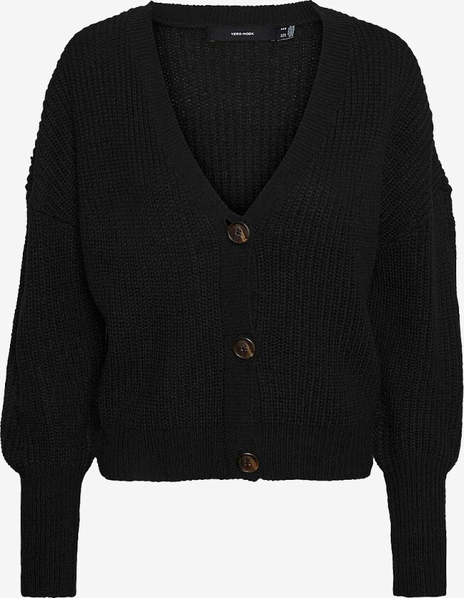Kardigan vmLea LS V-neck Cuff Cardigan - Svart