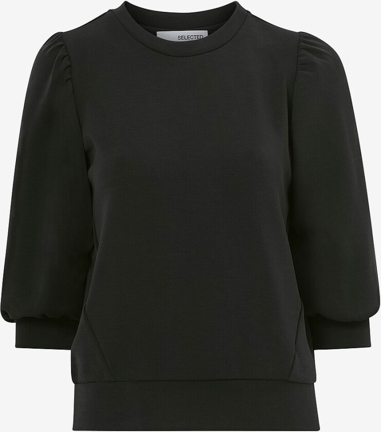 Collegegenser slfTenny 3/4 Sweat Top - Svart