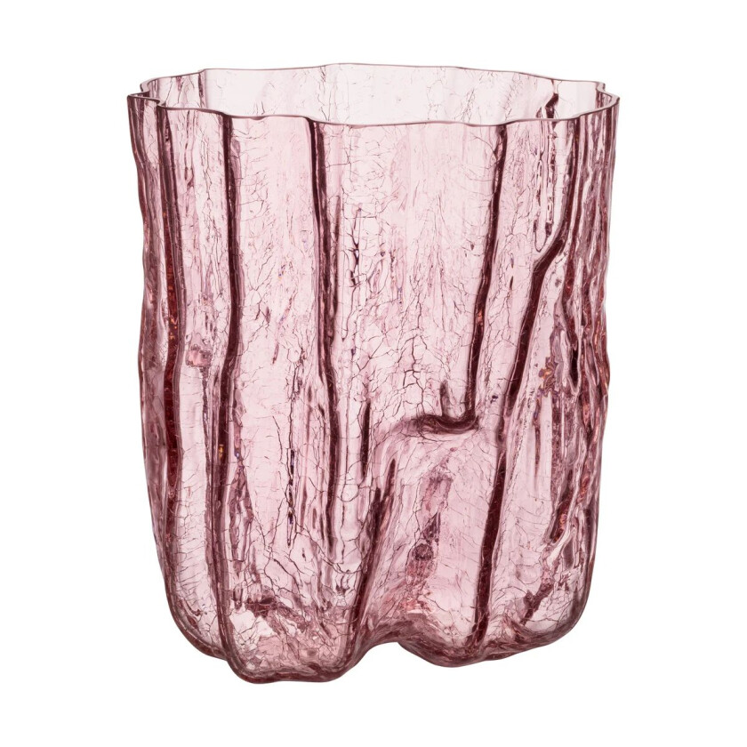 Crackle Vase 27 cm / Pink