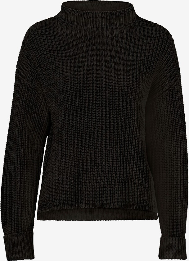 Genser slfSelma LS Knit T-neck - Svart