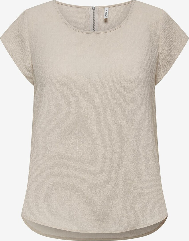 Topp onlVic S/S Solid Top - Natur