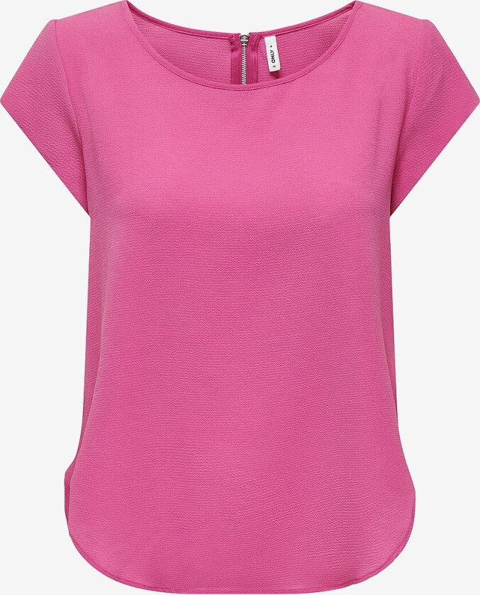 Topp onlVic S/S Solid Top - Rosa