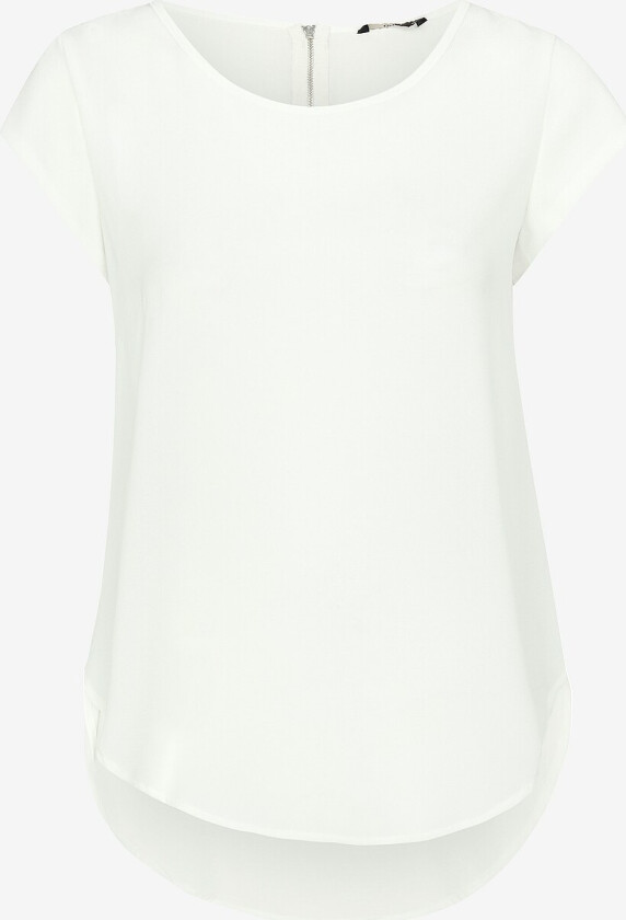 Topp onlVic S/S Solid Top - Hvit