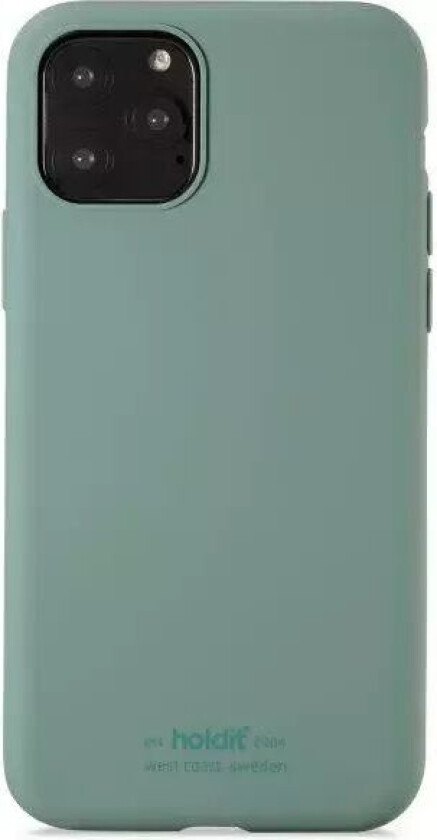 Holdit iPhone 11 Pro Soft Touch Silikondeksel - Moss Green