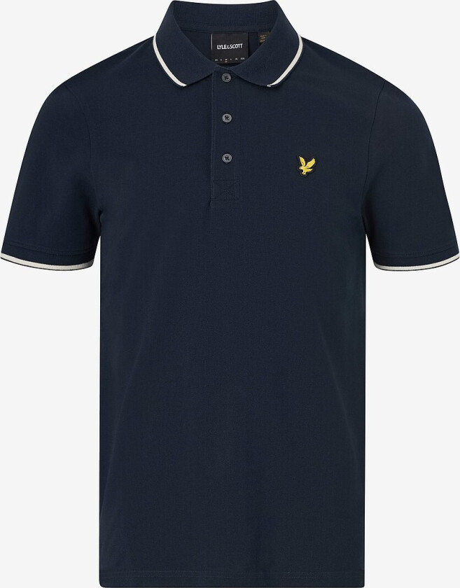 Piké Tipped Polo Shirt - Blå