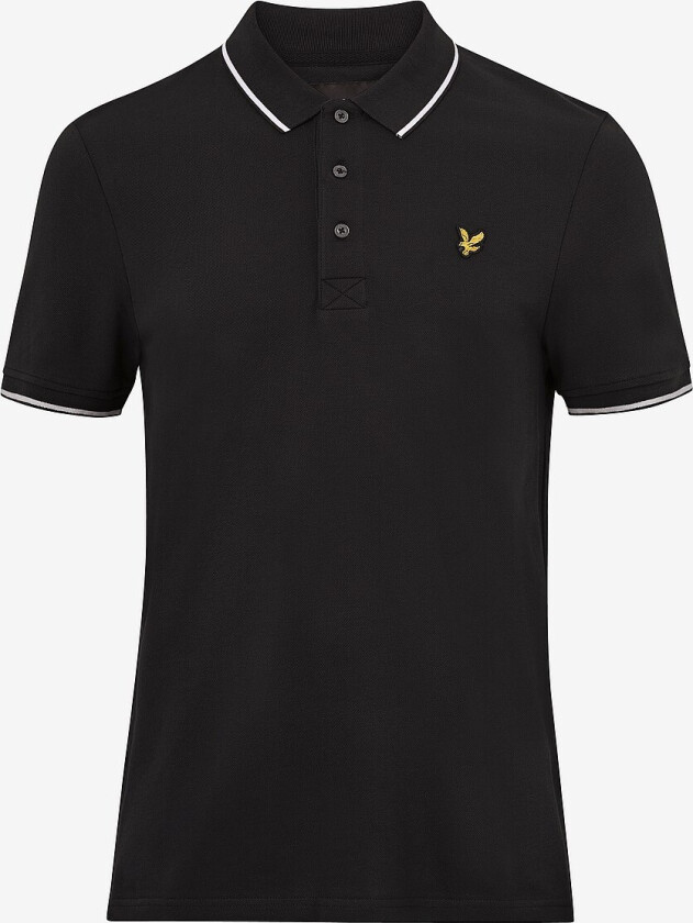 Piké Tipped Polo Shirt - Svart