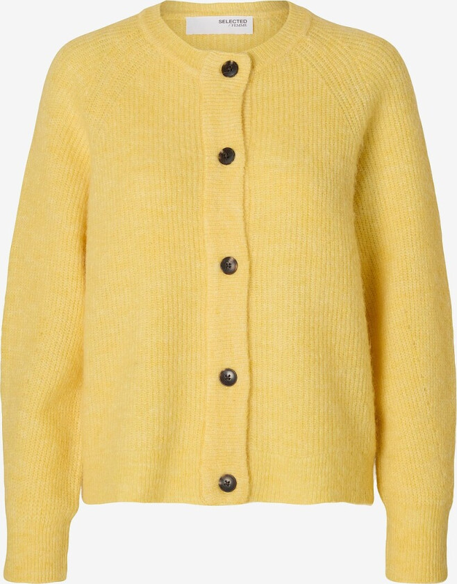 Cardigan slfLulu LS Knit Short - Gul