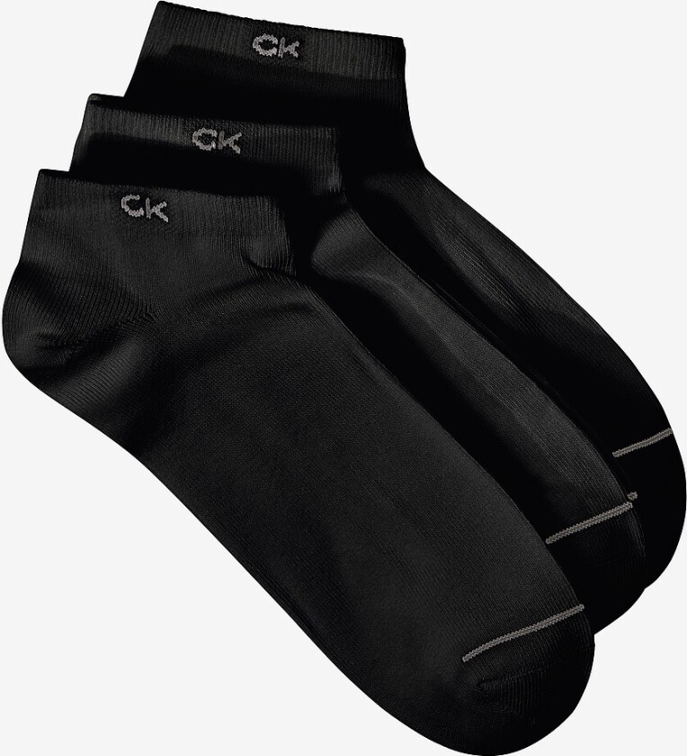 Ankelsokker CK Men Sneaker 3-pakning - Svart