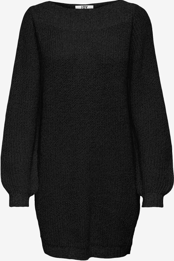 Strikketkjole jdyWhitney Megan L/S Boat Dress Knt - Svart